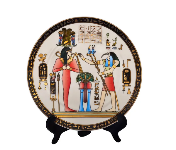 Piatto di souvenir Egitto — Foto Stock