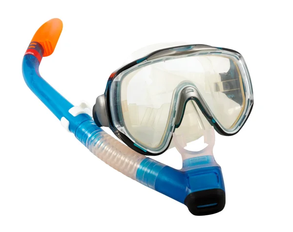 潜水面罩和潜水器 — 图库照片