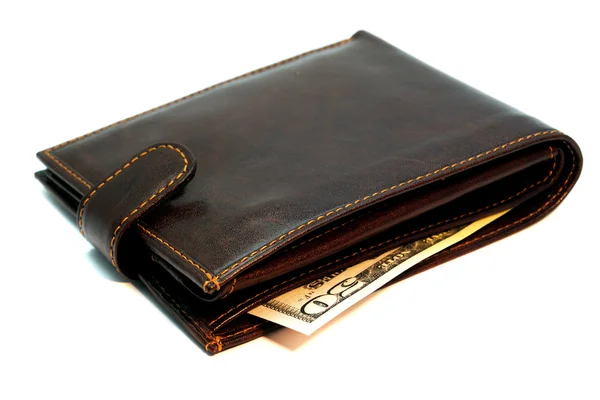 Wallet with banknote — Stock Photo, Image