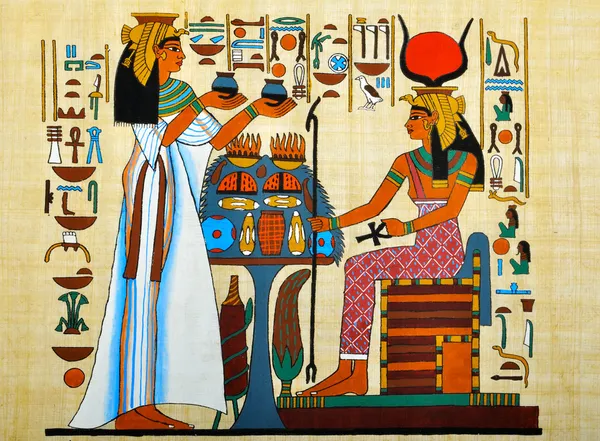Papiro egiziano Immagini Stock Royalty Free