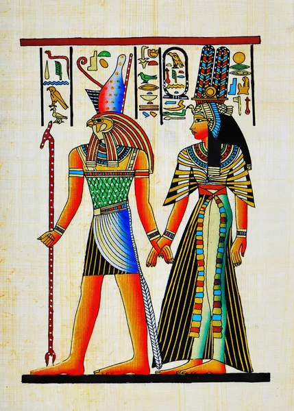 Oude papyrus Rechtenvrije Stockafbeeldingen