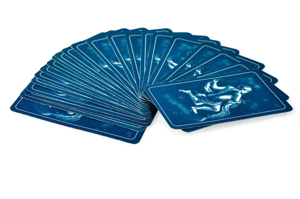 Vissza a Tarot kártyák Stock Kép