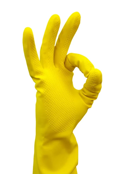 Handschoen voor het reinigen van maken Stockfoto