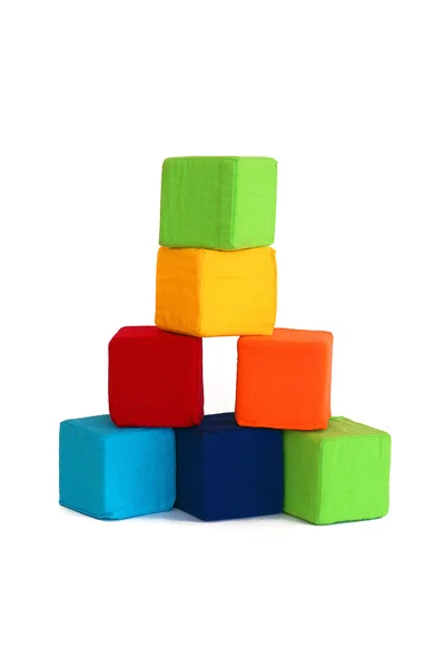 Gekleurde kubussen voor kinderen — Stockfoto