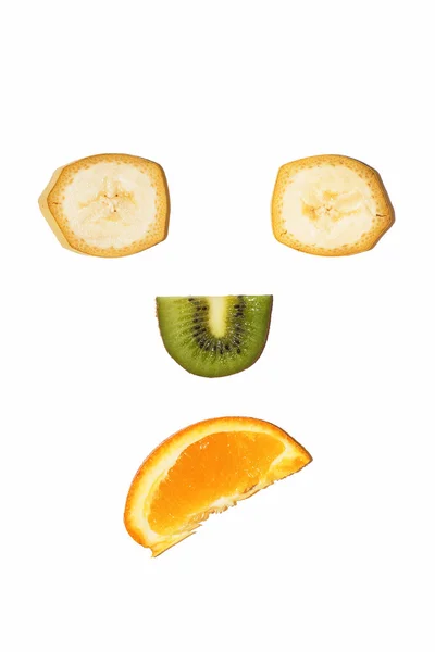 Owoce smutną twarz — Zdjęcie stockowe