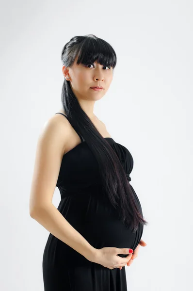 Asiática grávida — Fotografia de Stock