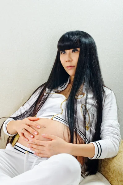 Asiatische Schwangerschaft — Stockfoto