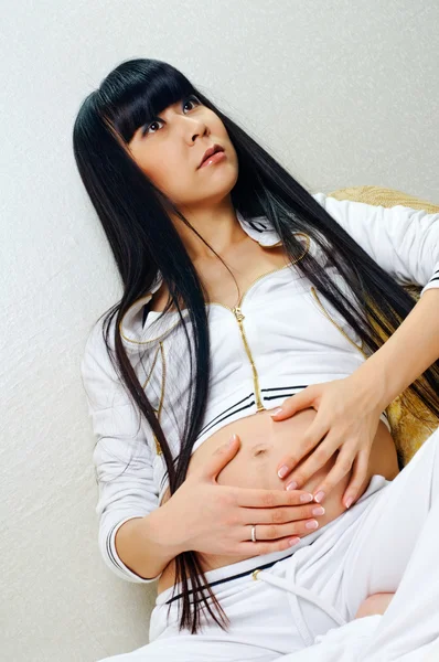 亚洲怀孕 — 图库照片