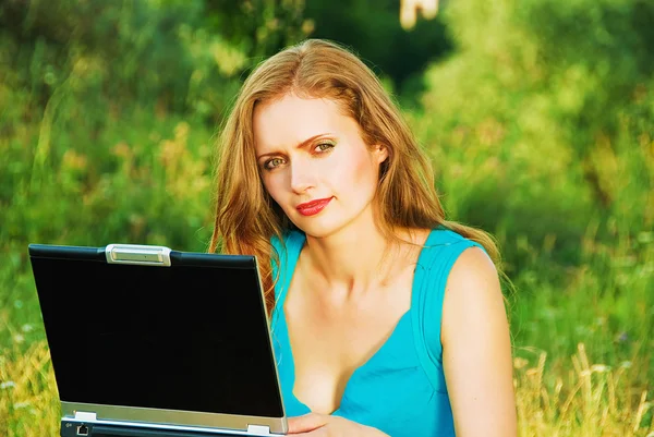 Everywhere with laptop — Stock Photo, Image