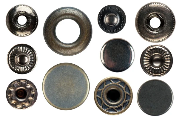 Set of snap fasteners — Stock Photo, Image