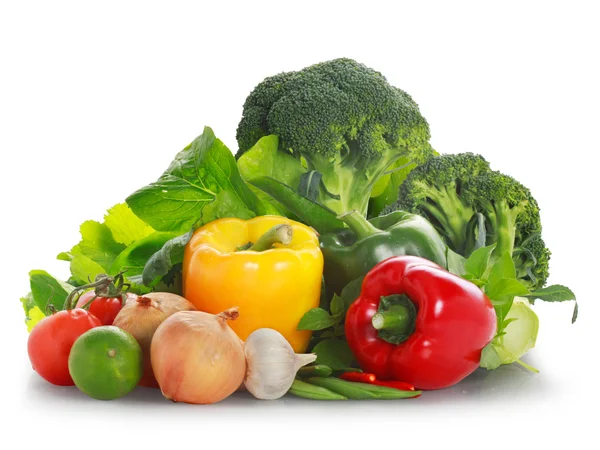 Zöldség, fehér háttér — Stock Fotó