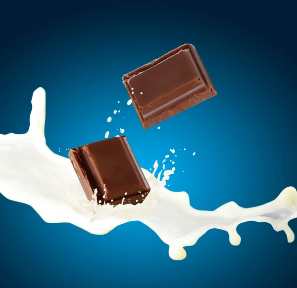 Cioccolato nel latte — Foto Stock