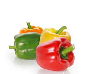 Four sweet pepper clipart