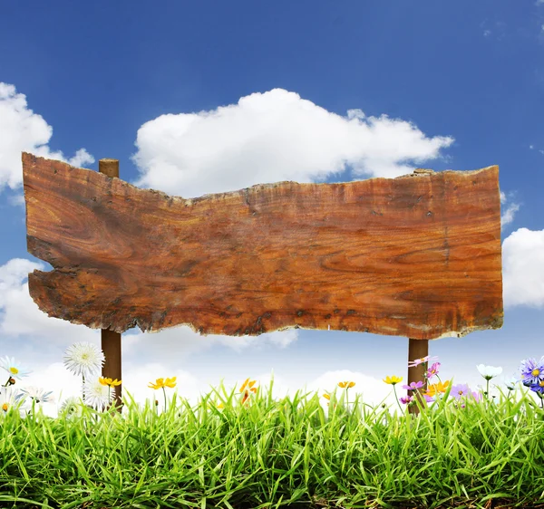 stock image Wood sign