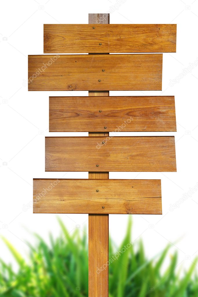 Wood sign