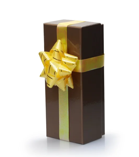 Caja de regalo marrón —  Fotos de Stock