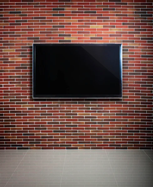 Tv in de kamer — Stockfoto