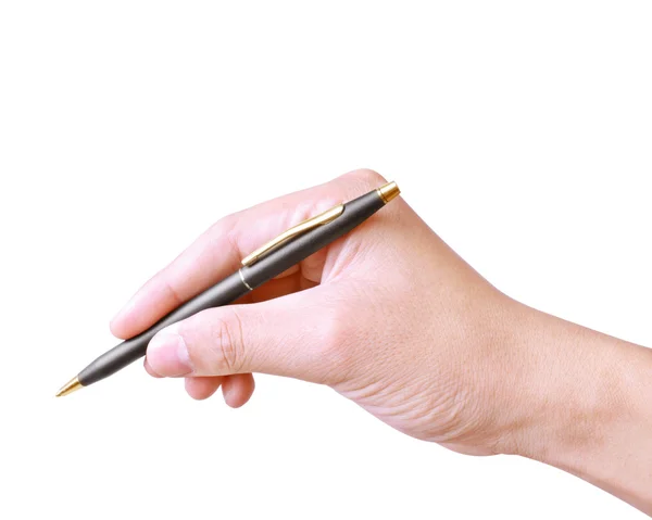 Pen in hand Stock Image