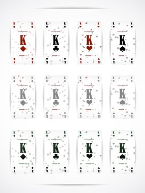 Business card as a playing card clipart