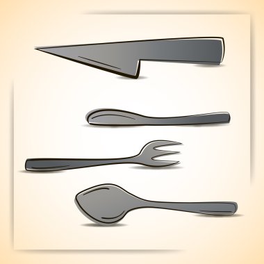 Four cafeterias device clipart