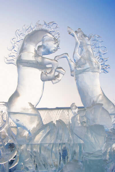 Christmas Ice Sculpture