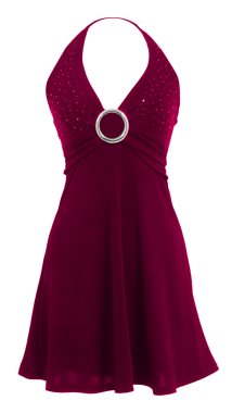 Bordo elbise