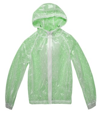 Raincoat isolated over the white background clipart