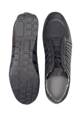 Siyah erkek spor ayakkabı