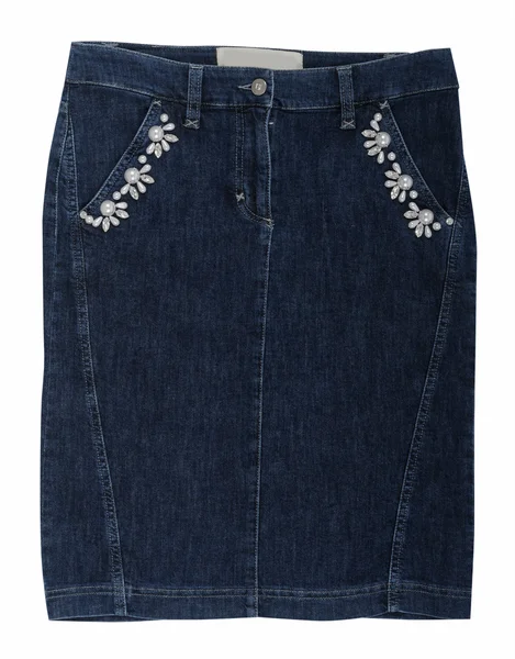 Spódnica jeans niebieski — Zdjęcie stockowe