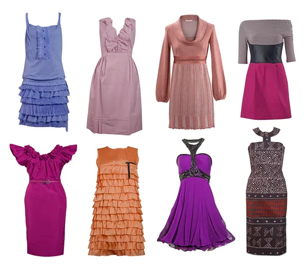 Color dress collection — Stock Photo, Image