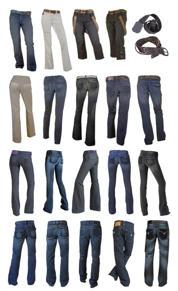 Коллекция джинсов — стоковое фото