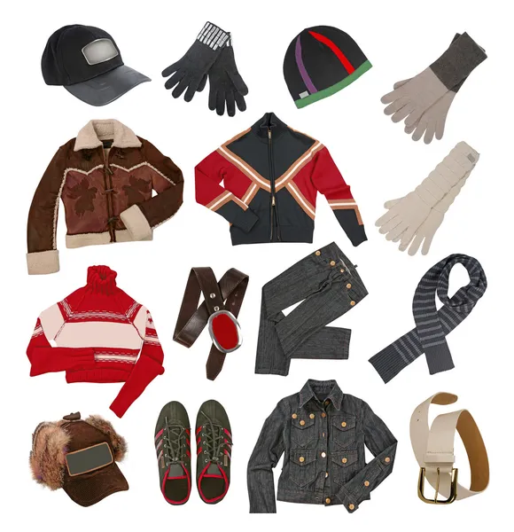 Winter clothes for men — Stock Photo, Image