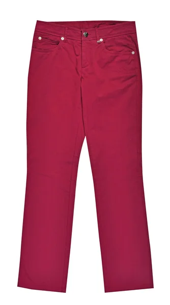 Czerwone dżinsy — Zdjęcie stockowe