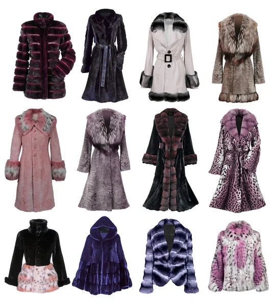 Coleção casaco de pele — Fotografia de Stock