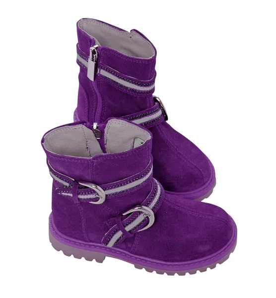 Violet boots — Stock Photo, Image