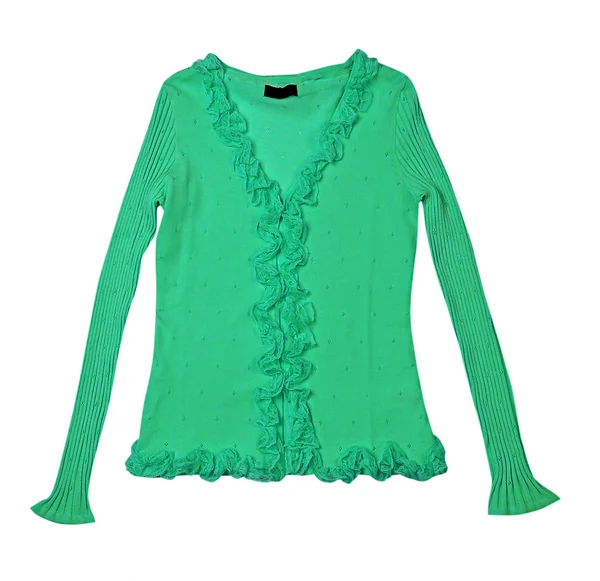 Groene blouse — Stockfoto
