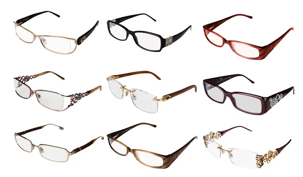 Samling glasögon — 图库照片