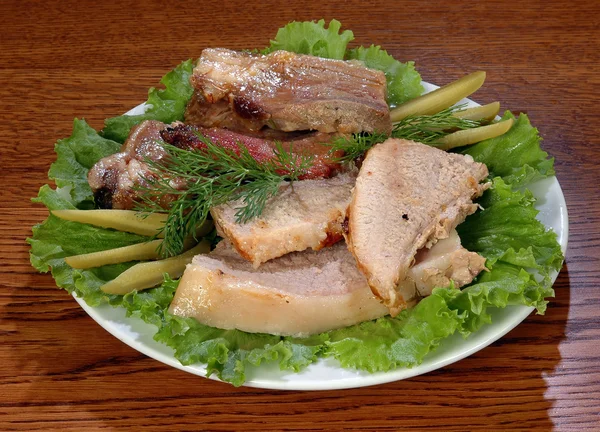 Salada de carne — Fotografia de Stock