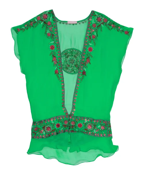 Green lace shirt — Stock Photo, Image