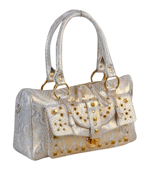 Women's handbag on white background — Stock Photo, Image