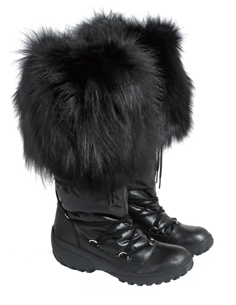 Fur boots — Stock Photo, Image