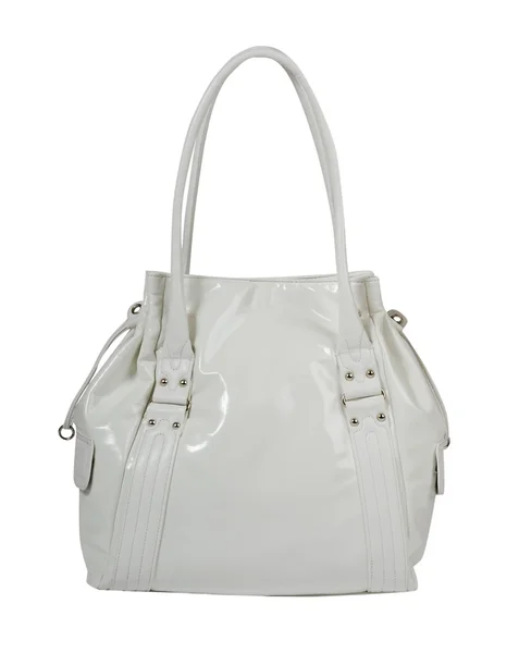 Damenhandtasche auf weißem Hintergrund — Stockfoto