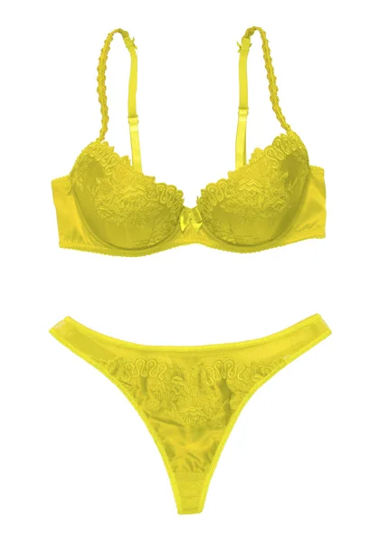 Brassiere and panty isolated with clipping paths — Stock Photo, Image