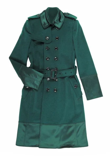 Zielony płaszcz — Zdjęcie stockowe
