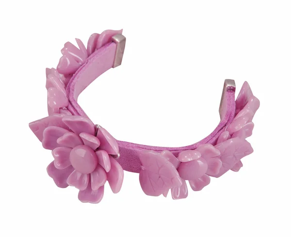 Pink flowers bracelet — Stock Photo, Image