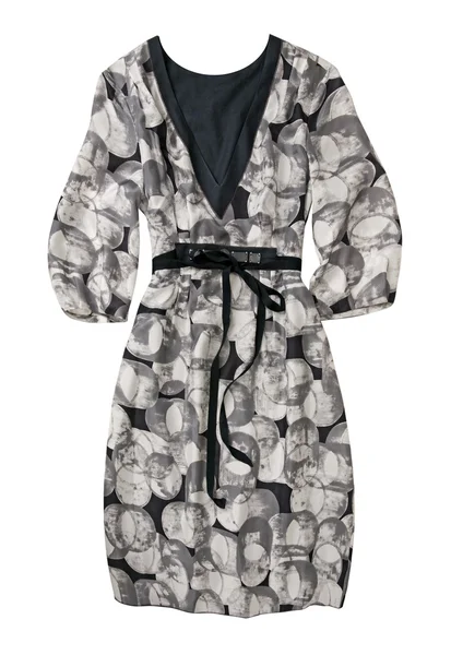 Gray pattern dress — Stock Photo, Image