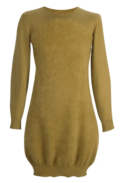 Yellow wool dress — Stock Photo, Image