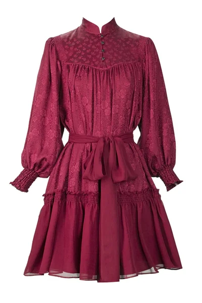 红色蕾丝礼服 — 图库照片