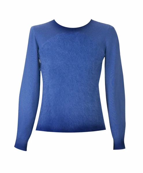 Μπλε μάλλινο πουλόβερ — Φωτογραφία Αρχείου