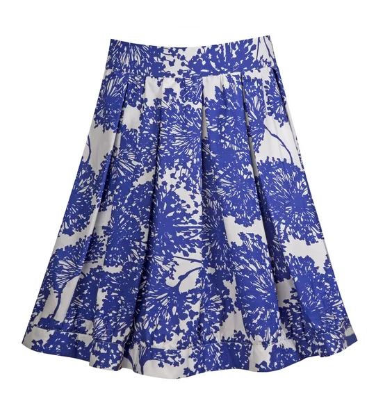 Niebieskie kwiaty spódnica — Zdjęcie stockowe